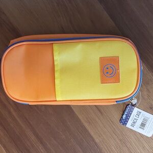 NWT Orange and Yellow Pencil Case